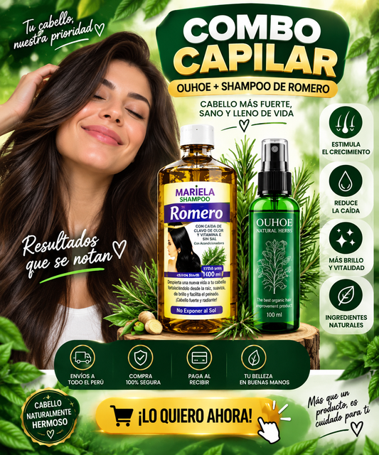 COMBO: OUHOE MAS SHAMPOO DE ROMERO