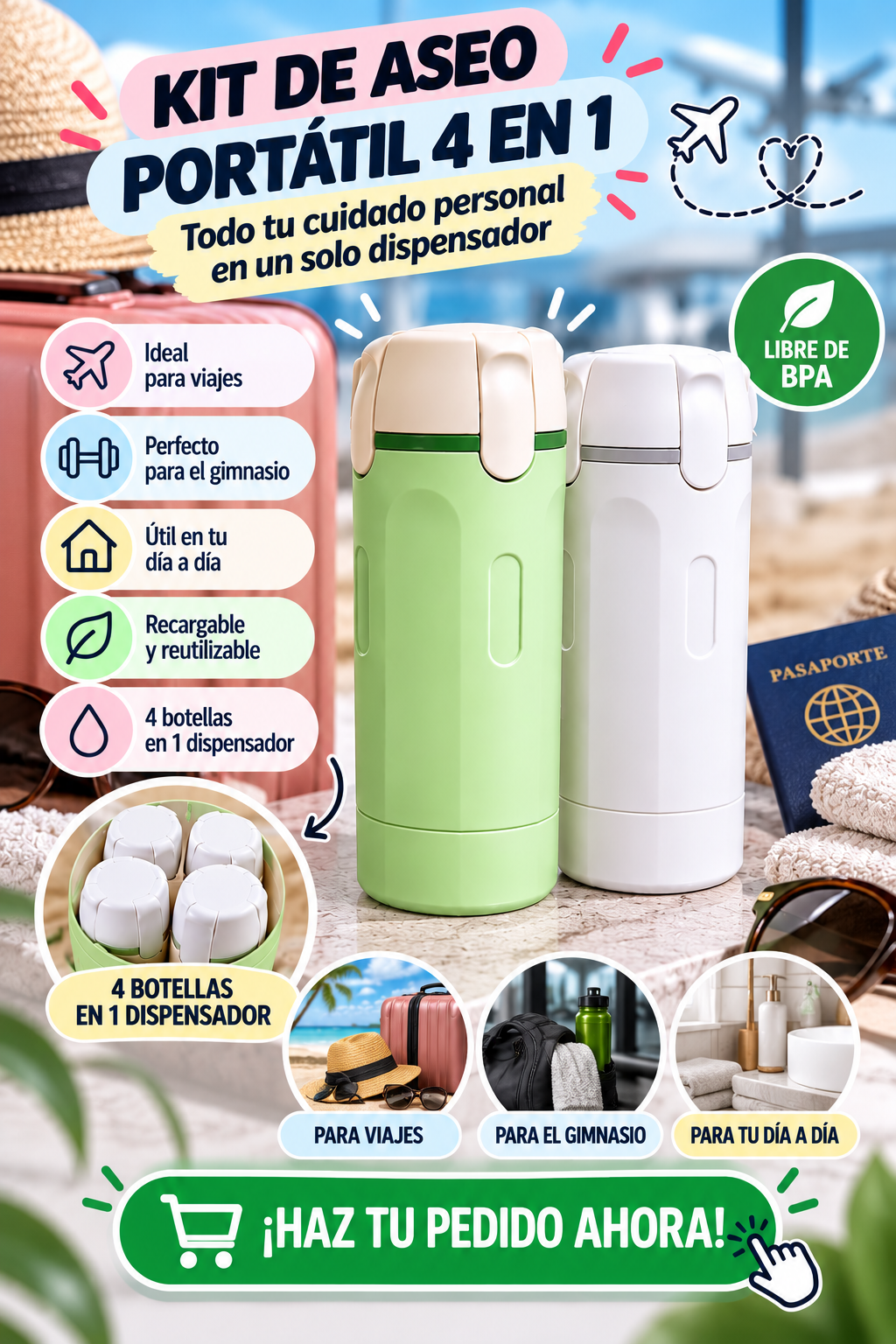 KIT DE ASEO 4 EN 1
